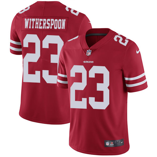 San Francisco 49ers Limited Red Men Ahkello Witherspoon Home NFL Jersey #23 Vapor Untouchable
